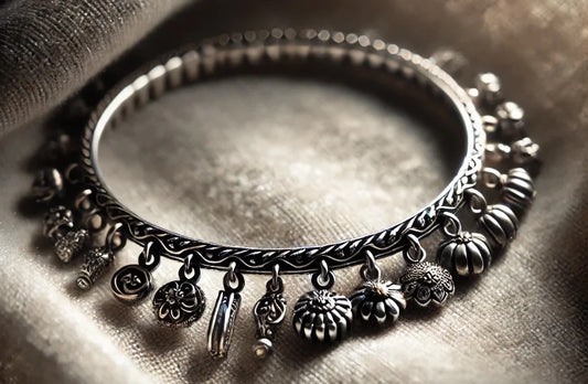 tarnished silver bracelet