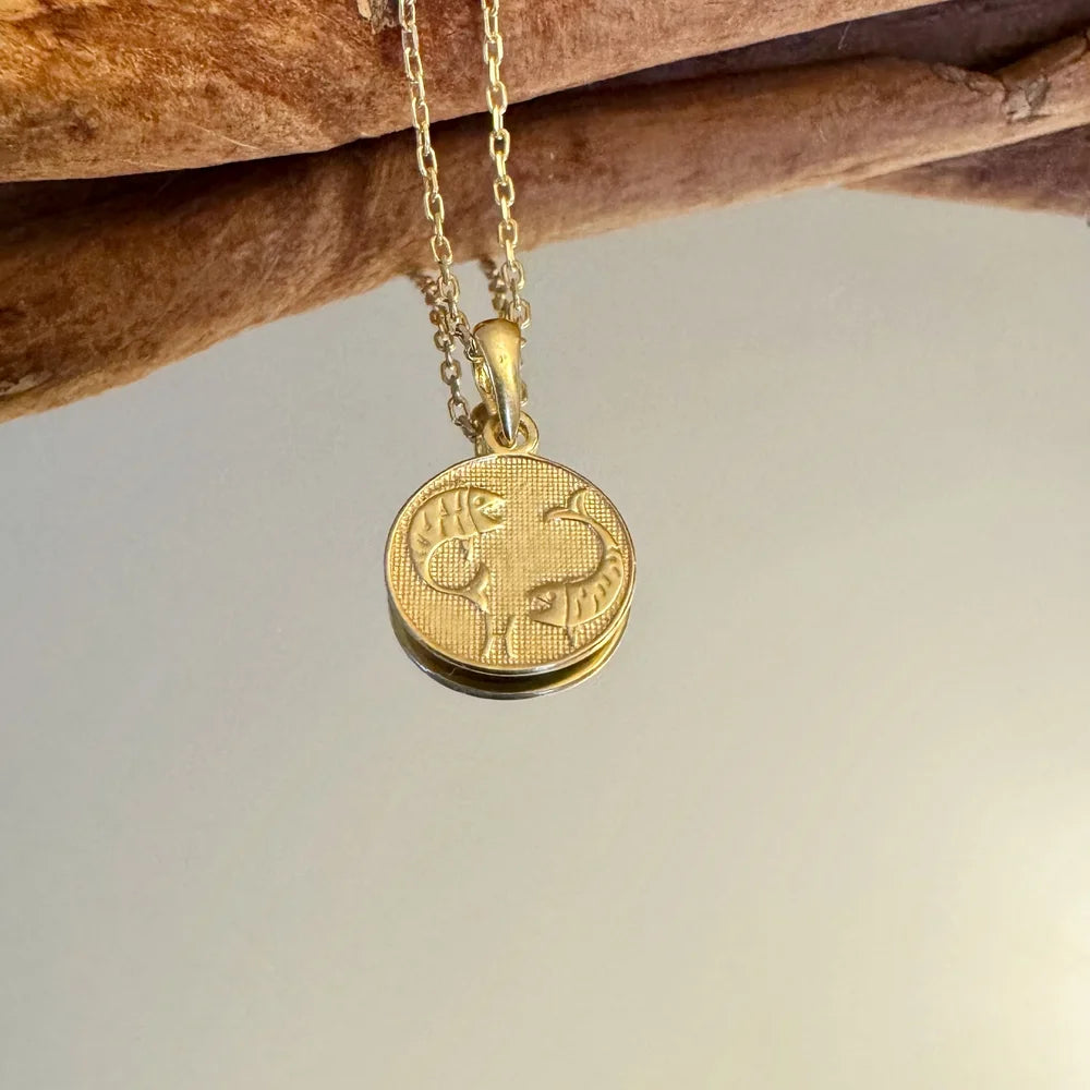 14k gold scorpio pendant necklace with intricate detailing, perfect for women who love bohemian style jewelry.