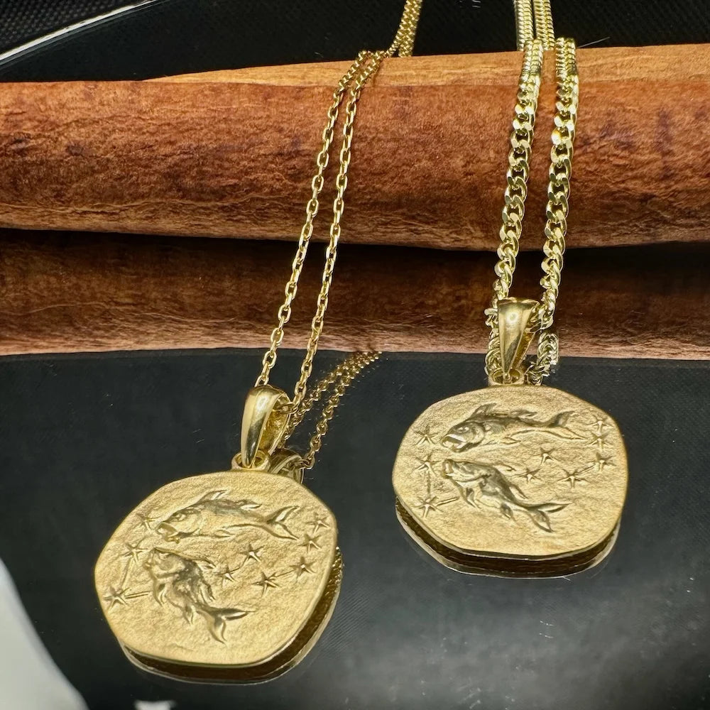 Gold fish-themed pendant necklace, perfect for women who love unique, minimalist jewelry. Ideal for casual or special occasions.