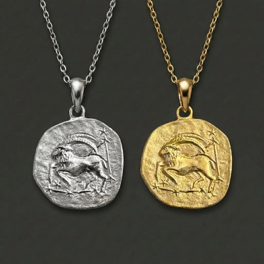 Stellar Signs Capricorn Necklace - Silver Zodiac Pendant
