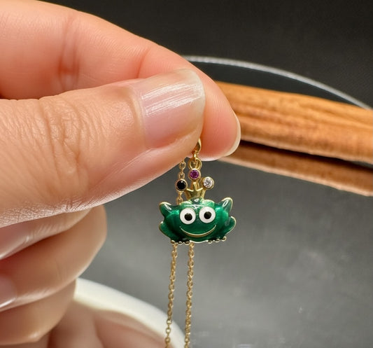 Frog Prince Pendant – Gold Plated Sterling Silver
