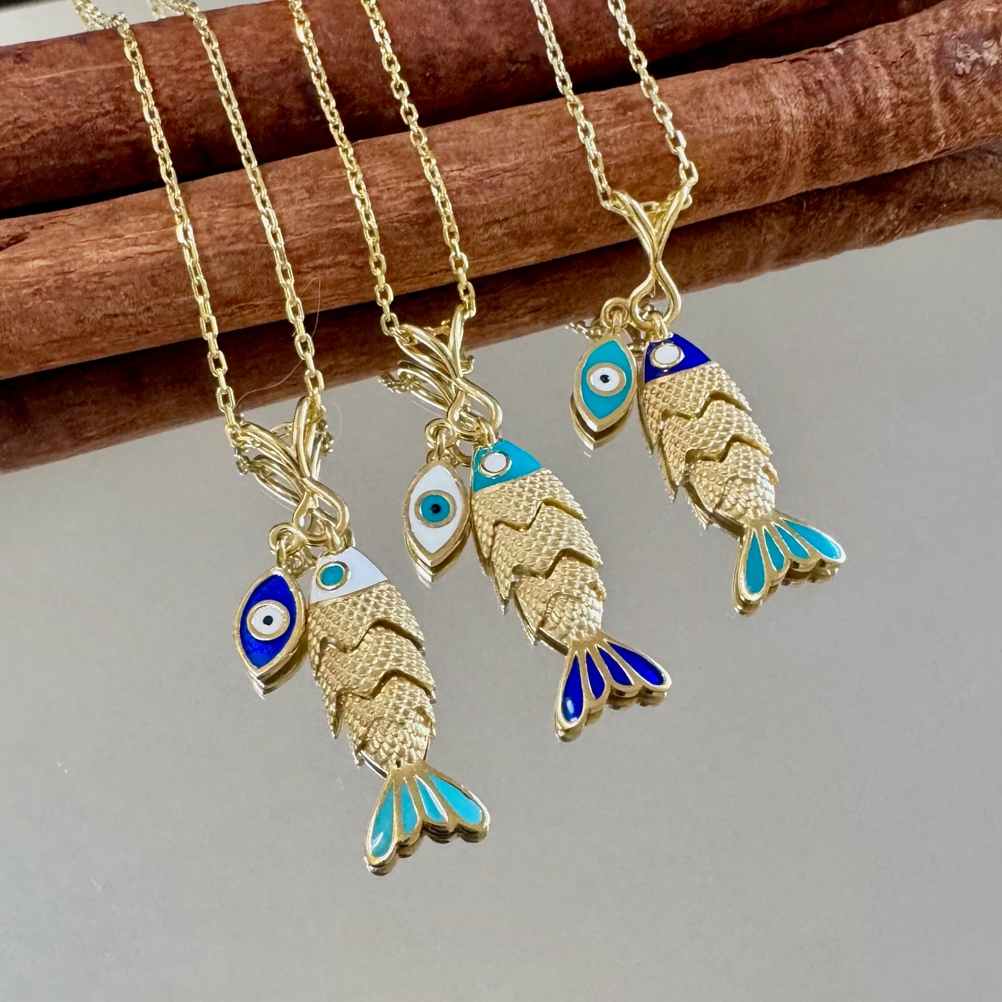 Nazar Evil Eye Necklace- Large - Gold-Plated or Silver