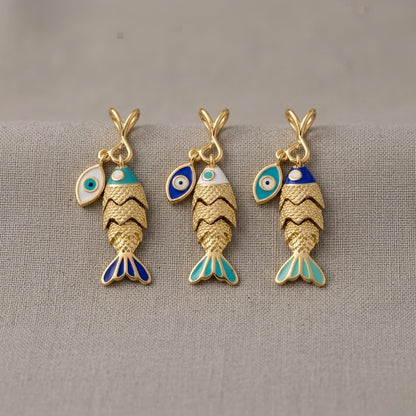 Nazar Evil Eye Necklace- Large - Gold-Plated or Silver