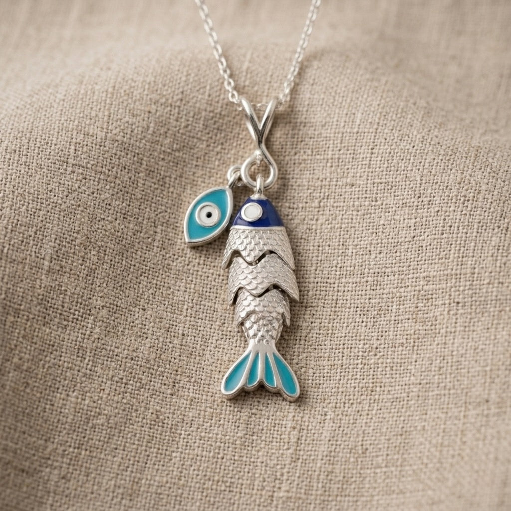 Nazar Evil Eye Necklace- Large - Gold-Plated or Silver