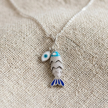 Nazar Evil Eye Necklace- Large - Gold-Plated or Silver