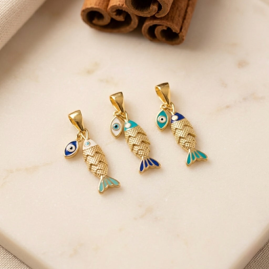 Nazar Evil Eye Necklace- Small - Gold-Plated or Silver