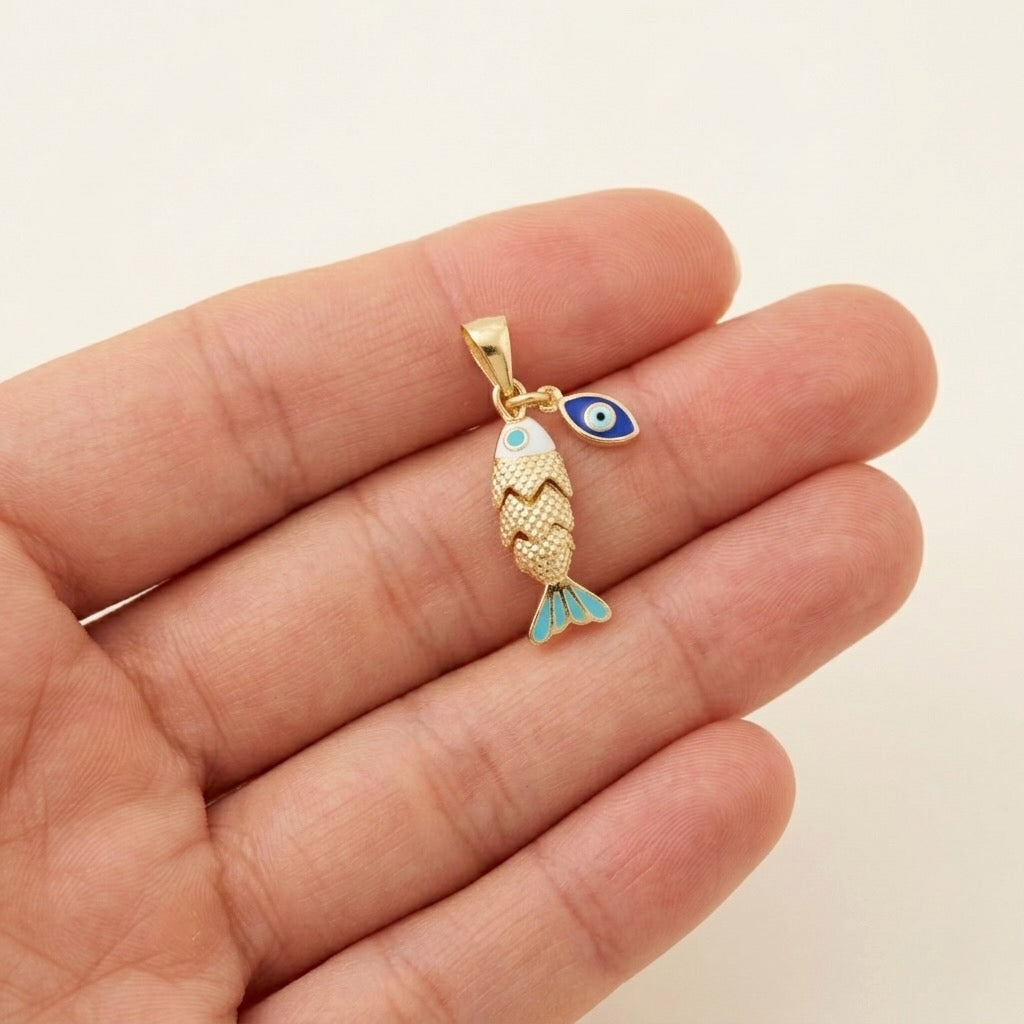 Nazar Evil Eye Necklace- Small - Gold-Plated or Silver