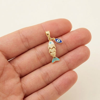 Nazar Evil Eye Necklace- Small - Gold-Plated or Silver