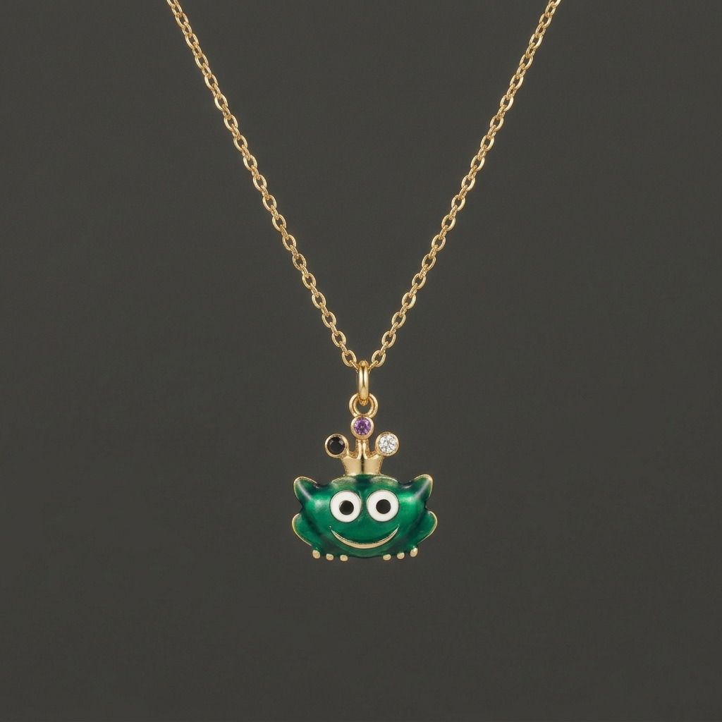 Frog Prince Pendant – Gold Plated Sterling Silver