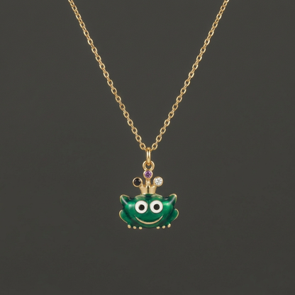 Frog Prince Pendant – Gold Plated Sterling Silver