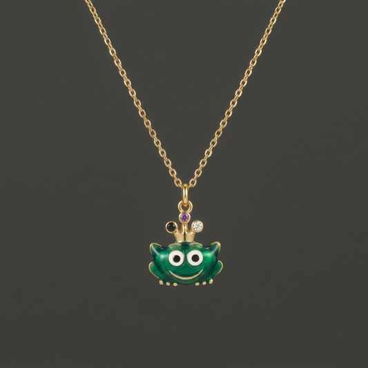 Frog Prince Pendant – Gold Plated Sterling Silver