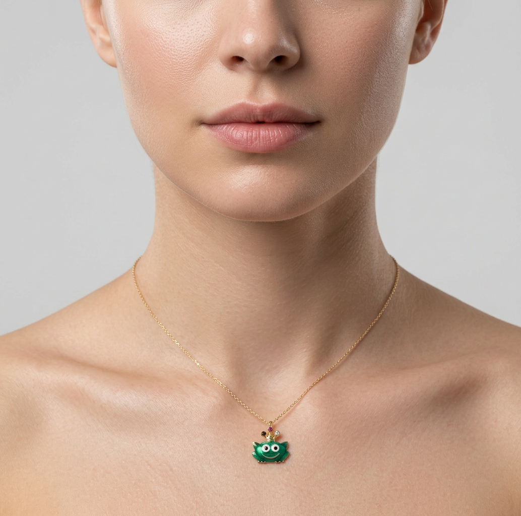 Frog Prince Pendant – Gold Plated Sterling Silver