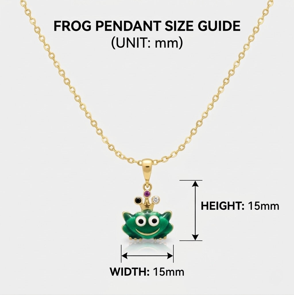 Frog Prince Pendant – Gold Plated Sterling Silver