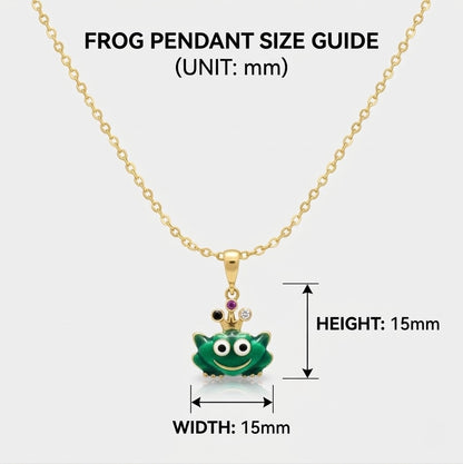 Frog Prince Pendant – Gold Plated Sterling Silver