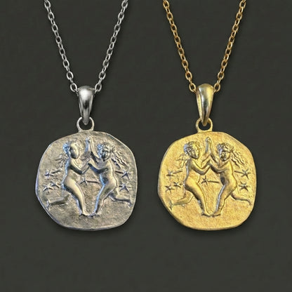 Stellar Signs Gemini Necklace - Silver Zodiac Pendant