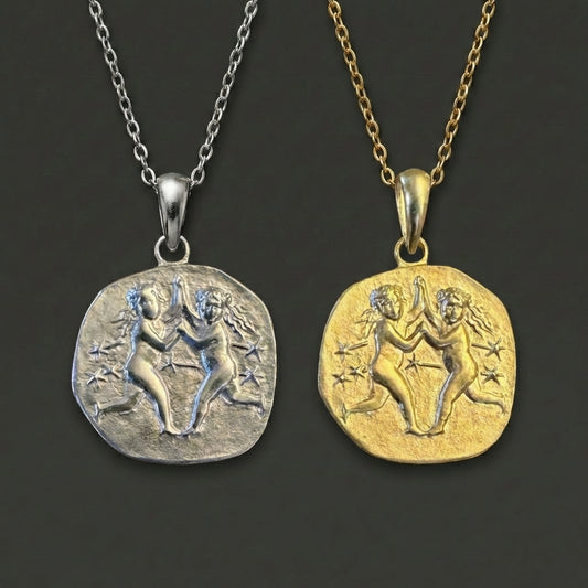 Stellar Signs Gemini Necklace - Silver Zodiac Pendant