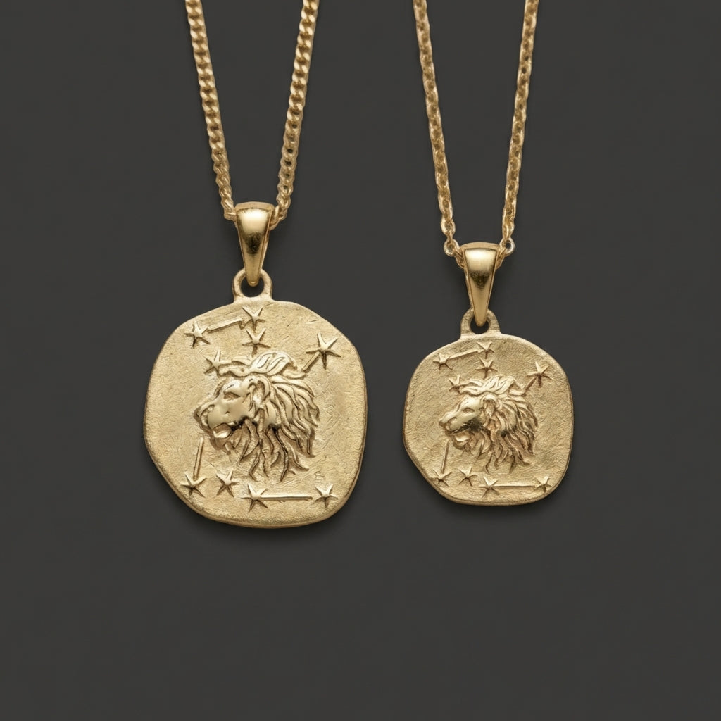 Stellar Signs Leo Necklace - Solid Gold Zodiac Pendant