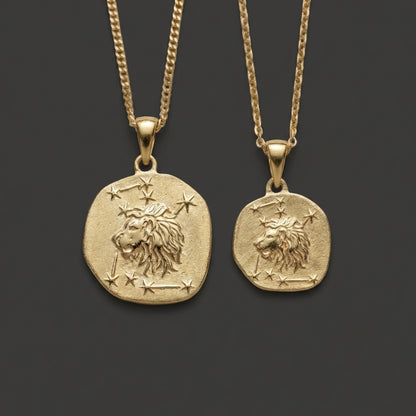 Stellar Signs Leo Necklace - Solid Gold Zodiac Pendant