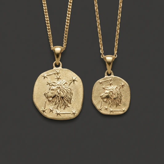 Stellar Signs Leo Necklace - Solid Gold Zodiac Pendant