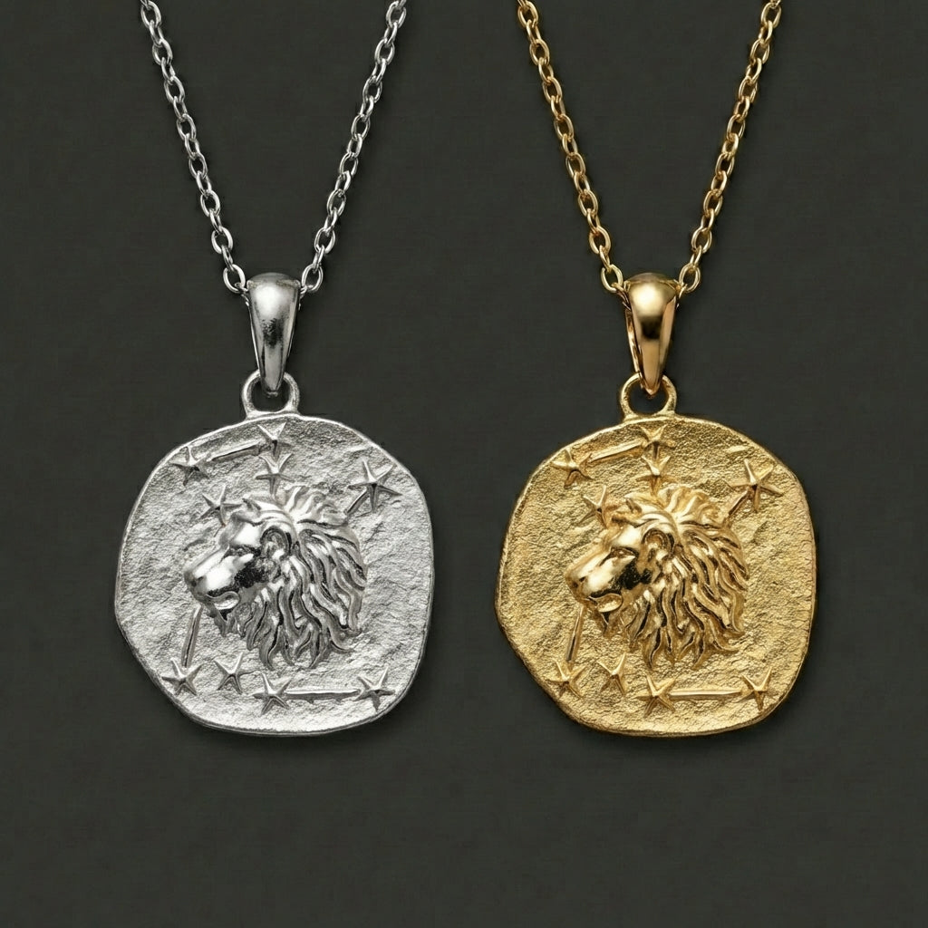 Stellar Signs Leo Necklace - Silver Zodiac Pendant