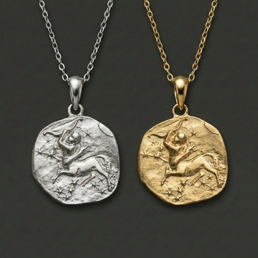 Stellar Signs Sagittarius Necklace - Silver Zodiac Pendant