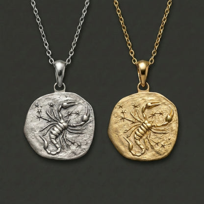 Stellar Signs Scorpio Necklace - Silver Zodiac Pendant