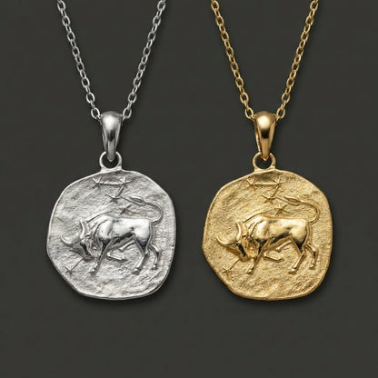 Stellar Signs Taurus Necklace - Silver Zodiac Pendant