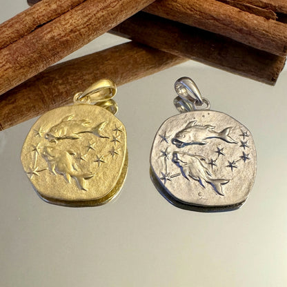 Stellar Signs Pisces Necklace - Silver Zodiac Pendant