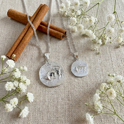 Stellar Signs Taurus Necklace - Solid Gold Zodiac Pendant