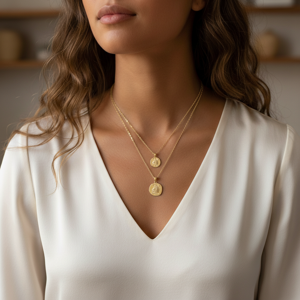 Stellar Signs Leo Necklace - Solid Gold Zodiac Pendant