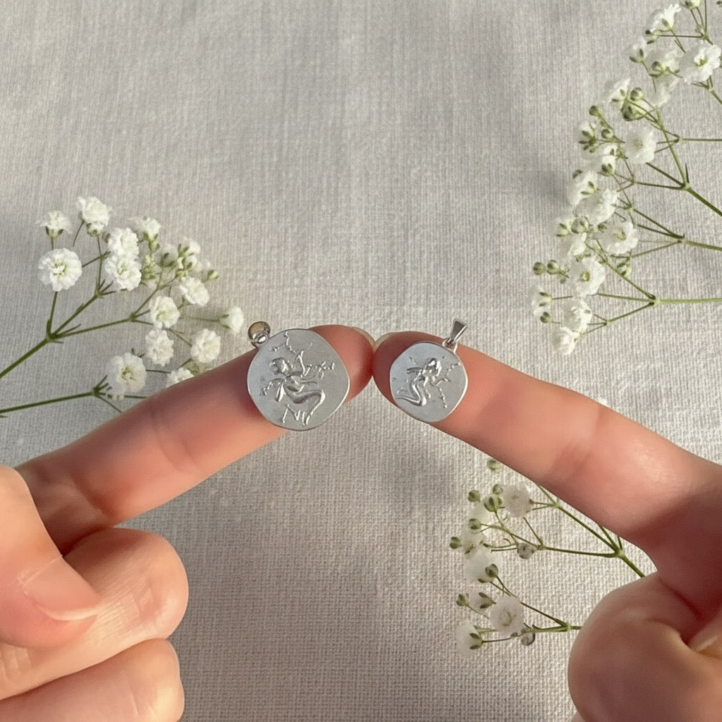 Stellar Signs Virgo Necklace - Solid Gold Zodiac Pendant