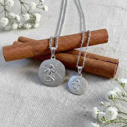 Stellar Signs Virgo Necklace - Solid Gold Zodiac Pendant