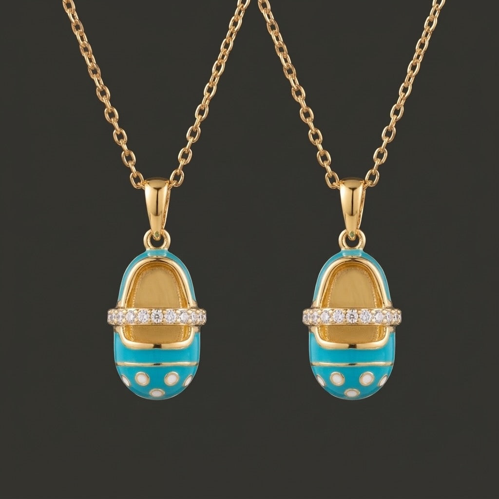 Aqua Elegance Charm - Solid Gold