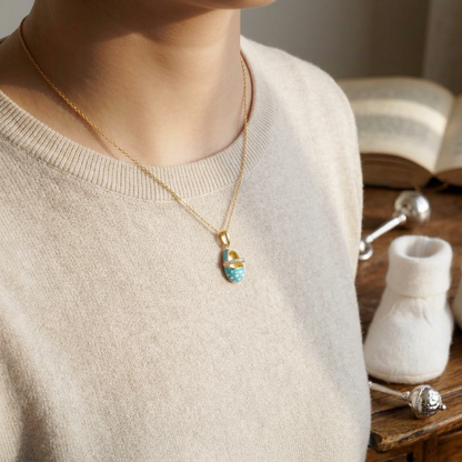 Aqua Elegance Charm - Silver