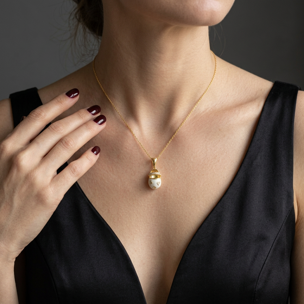 Chic Charm: Golden Glimmer Baby Shoe Pendant - Silver