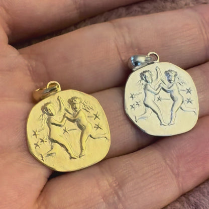 Stellar Signs Gemini Necklace - Silver Zodiac Pendant