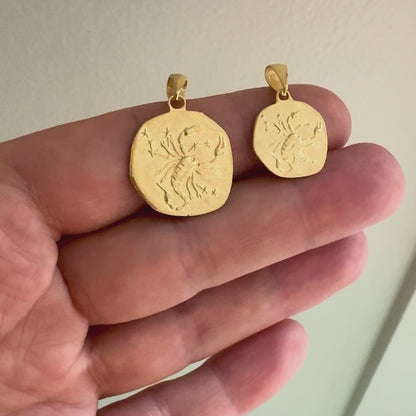 Stellar Signs Scorpio Necklace - Solid Gold Zodiac Pendant