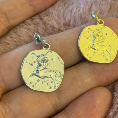 Stellar Signs Sagittarius Necklace - Silver Zodiac Pendant