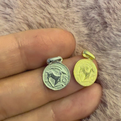 Ancient Zodiac Capricorn Necklace - Solid Gold Zodiac Charm