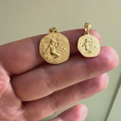 Stellar Signs Virgo Necklace - Solid Gold Zodiac Pendant