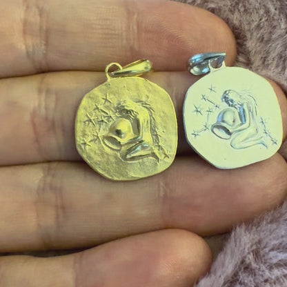 Stellar Signs Aquarius Necklace - Silver Zodiac Pendant