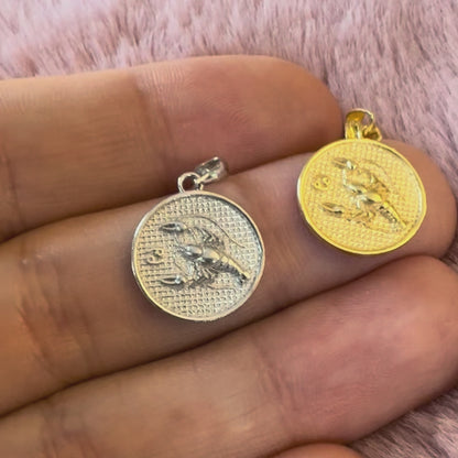 Zodiac Cosmos Cancer Necklace - Silver Zodiac Pendant
