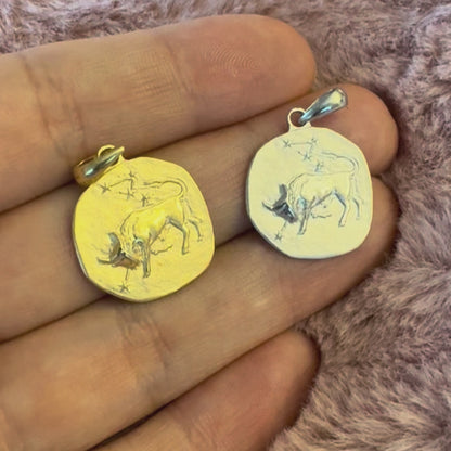 Stellar Signs Taurus Necklace - Silver Zodiac Pendant