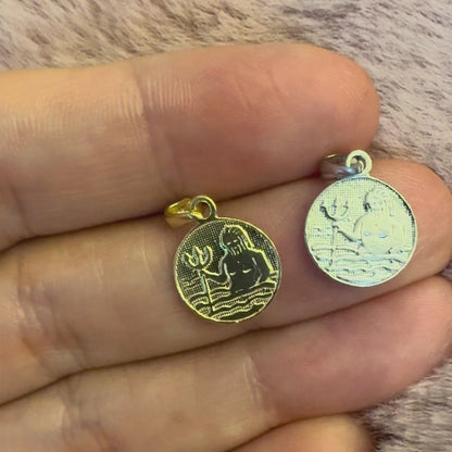 Ancient Zodiac Aquarius Necklace - Silver Zodiac Charm