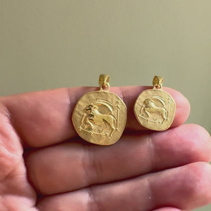 Stellar Signs Capricorn Necklace - Solid Gold Zodiac Pendant