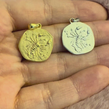Stellar Signs Scorpio Necklace - Silver Zodiac Pendant