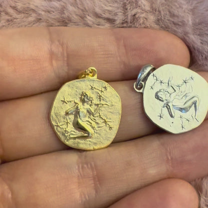 Stellar Signs Virgo Necklace - Silver Zodiac Pendant