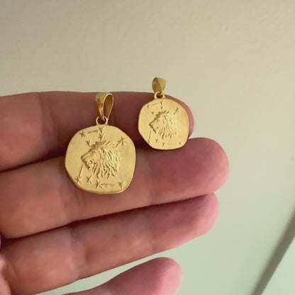 Stellar Signs Leo Necklace - Solid Gold Zodiac Pendant