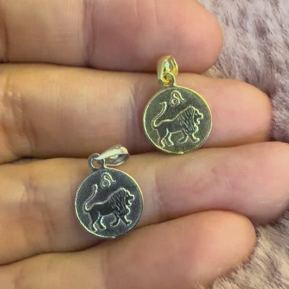 Ancient Zodiac Leo Necklace - Silver Zodiac Charm