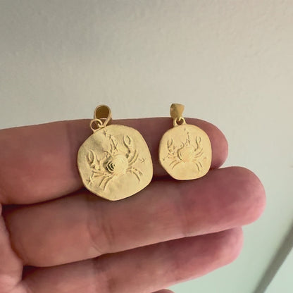 Stellar Signs Cancer Necklace - Solid Gold Zodiac Pendant